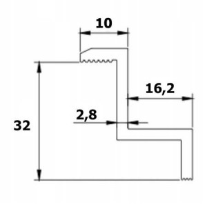 Clemă finală preasamblată cu hardware inox