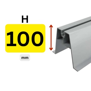 Șină Mini Rail Aluminiu 100 mm pentru Panouri Fotovoltaice