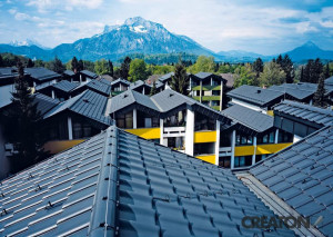Tigla ceramica Creaton Balance, maro inchis