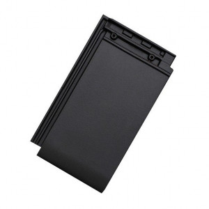 Tigla ceramica Tondach Figaro Deluxe, Planoton 14 negru satinat