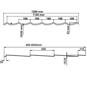 Țiglă Metalică Wetterbest Clasic 0.5 mm – Finisaj Mat Premium pentru Acoperiș - Img 2