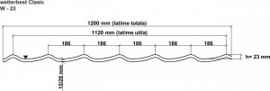 Tigla metalica Wetterbest Clasic, 0.5 mm MAT