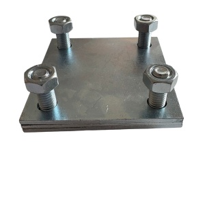 Conector Încrecișat pentru Platbandă și Platbandă (40x4 mm), Oțel Zincat la Cald - Img 3