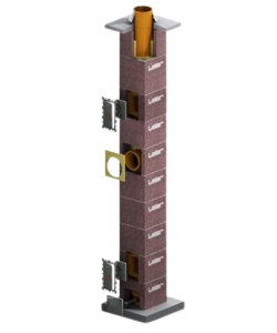 Coș de Fum Ceramic Izolat Leier LSK Diametru Ø160 mm