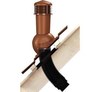 Coș de ventilație Ø 125 mm pentru țiglă metalică Ton mir