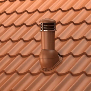 Coș de ventilație Ø 125 mm pentru țiglă metalică Wetterbest