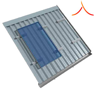 Kit MINI Rail montaj 100 panouri fotovoltaice acoperis metalic