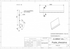 Pazie laterala WTB, 2000 x 156 mm, 0,5 mm LUCIOS