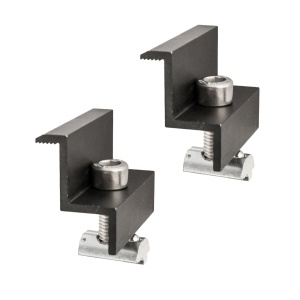 Clemă finală structură aluminiu anodizat negru