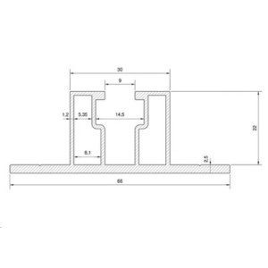 Șină Mini Rail Aluminiu 24,5 mm pentru Panouri Fotovoltaice – Montaj Tablă Trapezoidală - Img 2