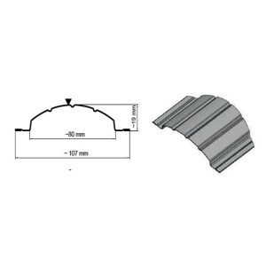 Șipcă Metalică Lucios 0,5mm Semirotundă Wetterbest – Garduri Moderne și Durabile - Img 2