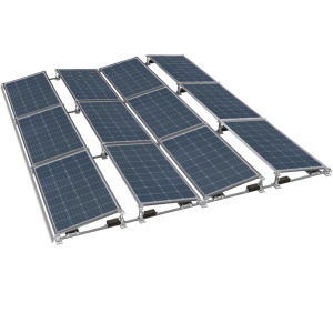 Suport montaj panouri fotovoltaice pe acoperiș plat, cu balast – aluminiu și inox - Img 6