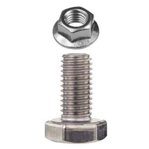 Șurub Cap Hexagonal M10x25 INOX A2/A4 | Piuliță Autoblocantă | Fixare PV