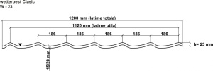 Tabla acoperiș Wetterbest Clasic 0,4 mm LUCIOS - Img 7