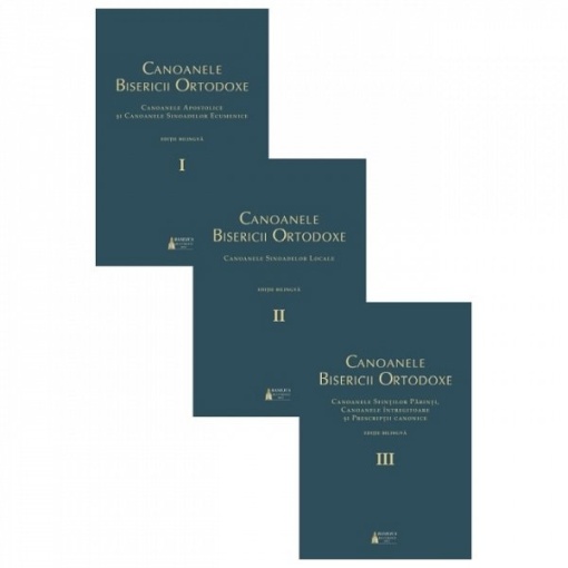 Canoanele Bisericii Ortodoxe - editie bilingva, 3 volume (R15-2)