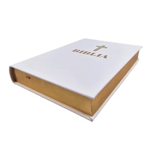Biblia ediție omagială 100 de ani de la Marea Unire – albă în piele ecologică, aurită (R15-4) - Img 2