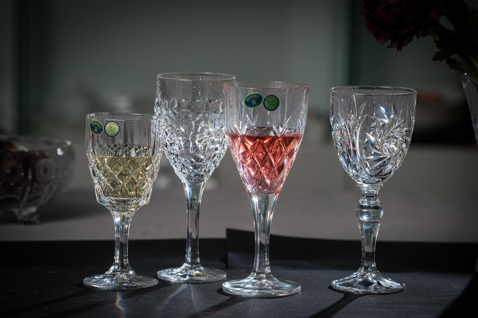 Pahare Cristal Bohemia pentru vin