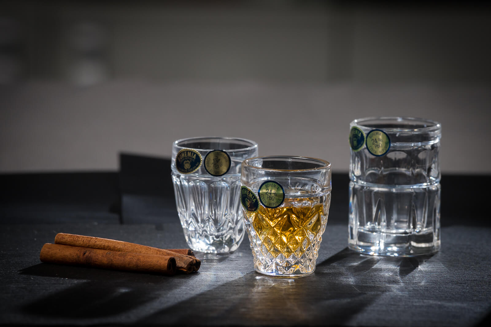Pahare Cristal Bohemia pentru vodca & tuica & shots