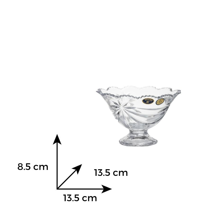 Bol cristal Bohemia cu picior 13.5 cm - 1 | YEO