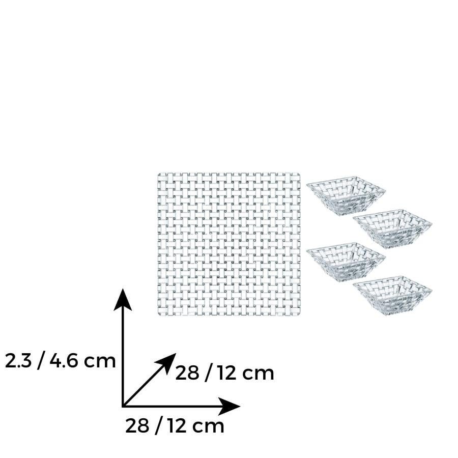 BOSSA NOVA Set 5 piese sticla cristalina - 1 | YEO