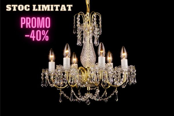 Candelabru cristal 6 brate (AB 0590/001/006)