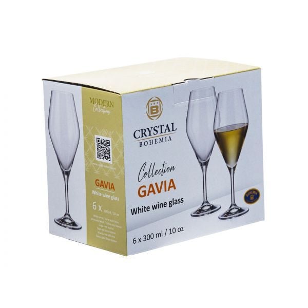 GAVIA Set 6 pahare cristalin vin alb 300 ml - 1 | YEO