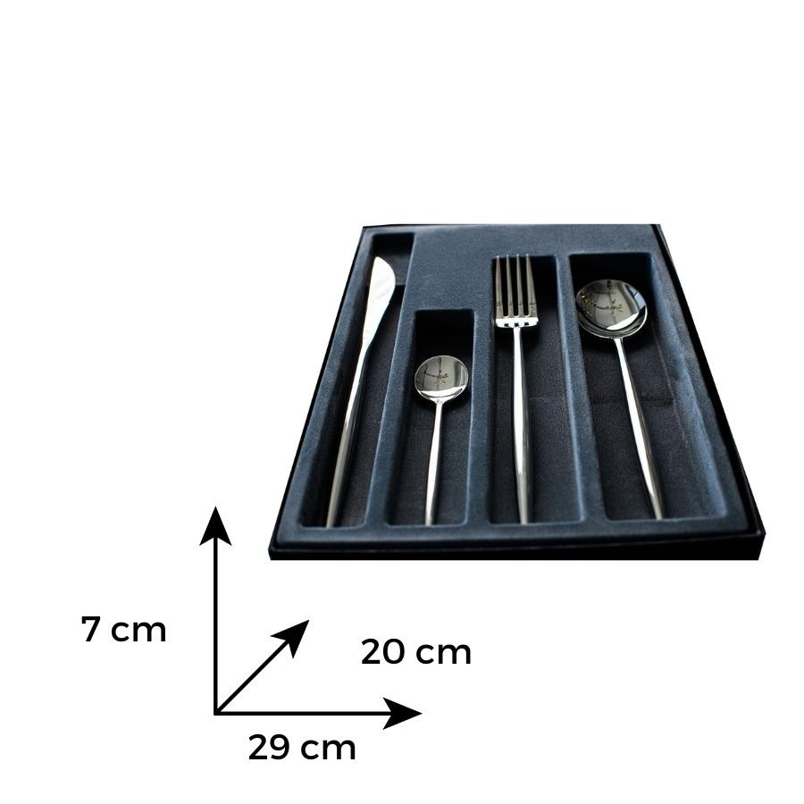 LOTUS Set tacamuri inox 18/10 - 6 persoane (24 piese) - 3 | YEO