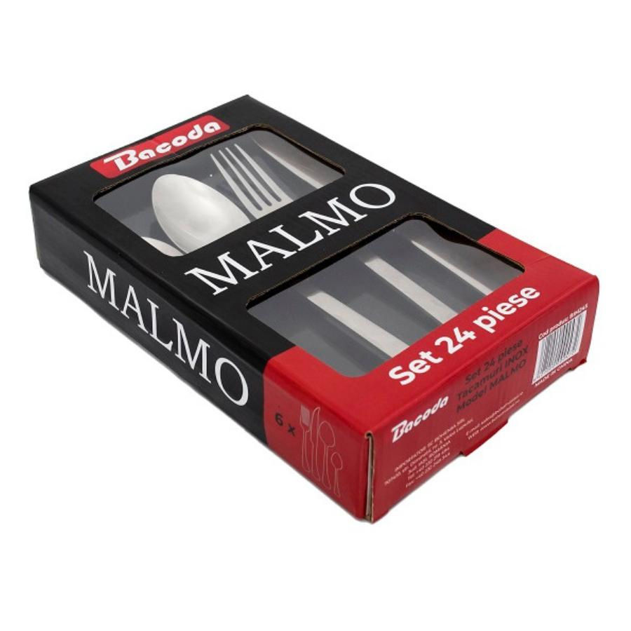 MALMO Set tacamuri inox 18/0 - 6 persoane (24 piese)