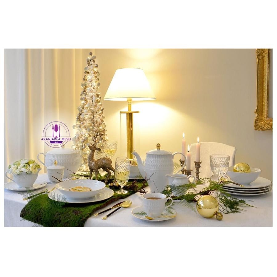 MINERVA Serviciu masa portelan 12 persoane ( 44 piese ) - 3 | YEO