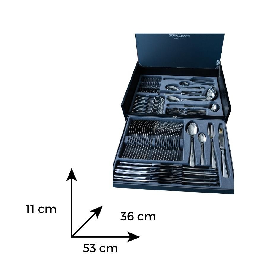 PASADENA Set tacamuri inox 18/10 - 12 persoane (72 piese) - 4 | YEO