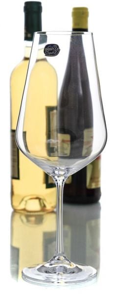 SANDRA Set 6 pahare sticla cristalina vin 550 ml