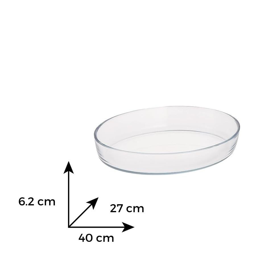 Vas sticla termorezistenta peste oval 4 l - 3 | YEO