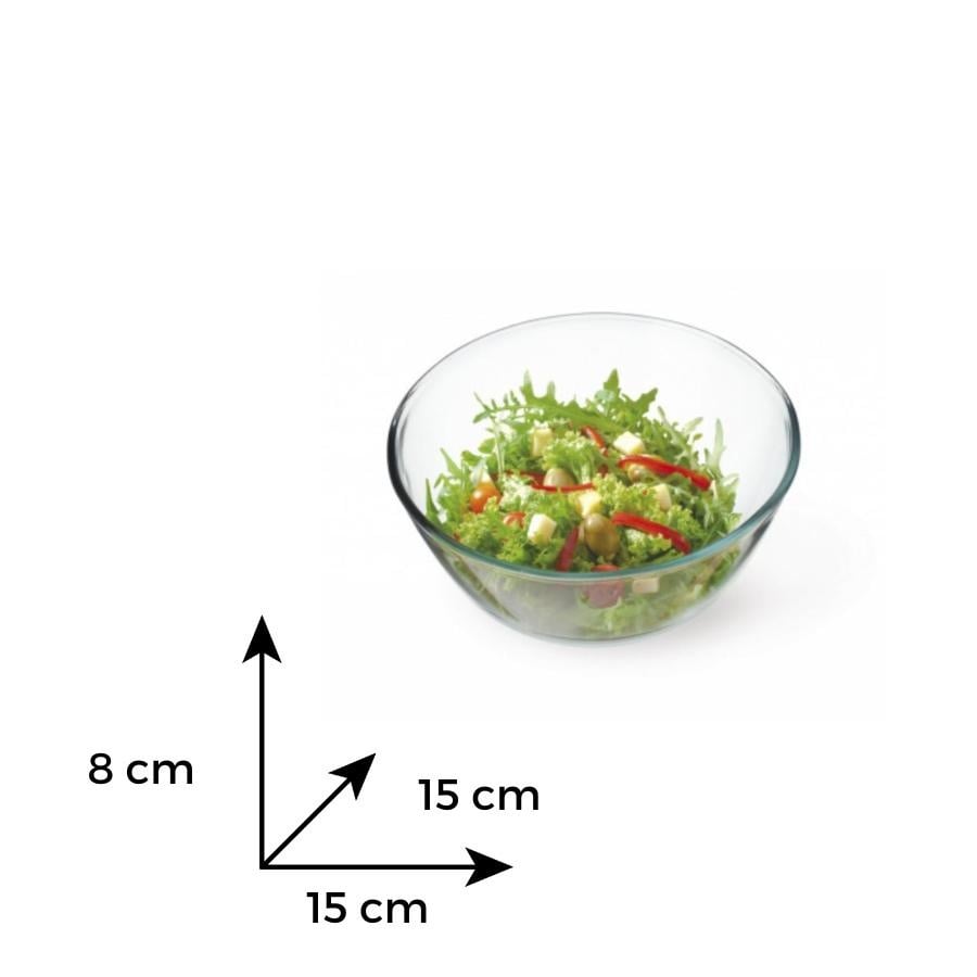 Bol salata sticla termorezistenta 0.5 l - 3 | YEO