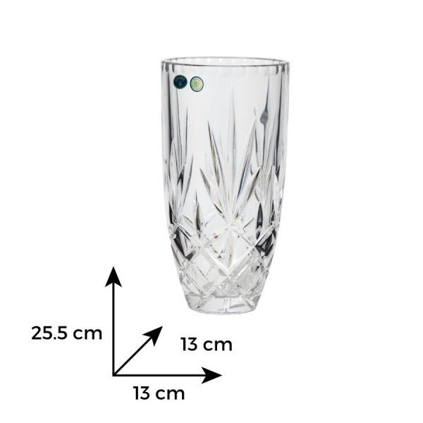 CHRISTIE Vaza cristal Bohemia dreapta 25.5 cm - 1 | YEO