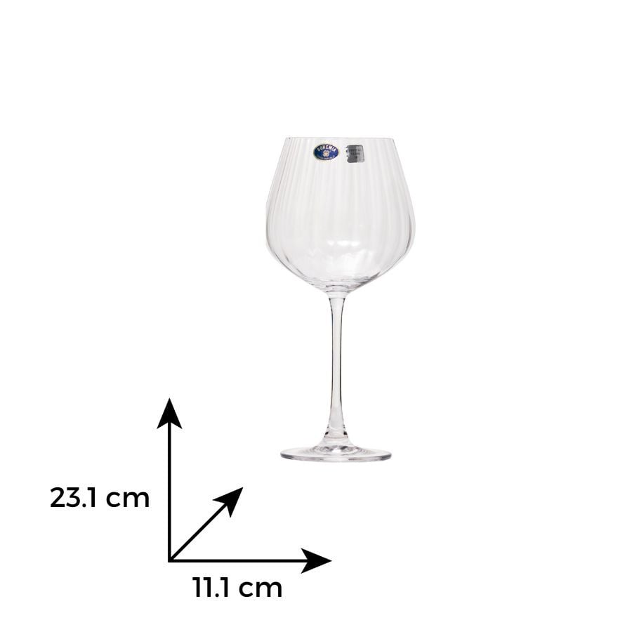 COLUMBA OPTIC Set 6 pahare sticla cristalina vin/gin 640 ml - 1 | YEO