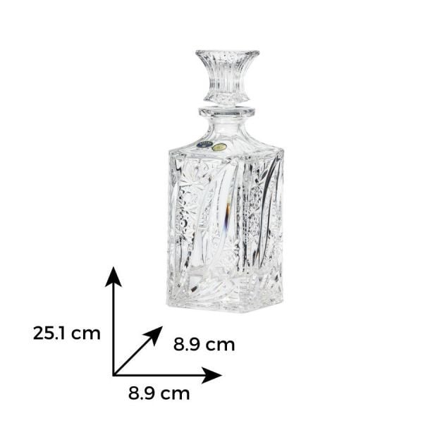 Decanter cristal Bohemia whisky 700 ml - 1 | YEO