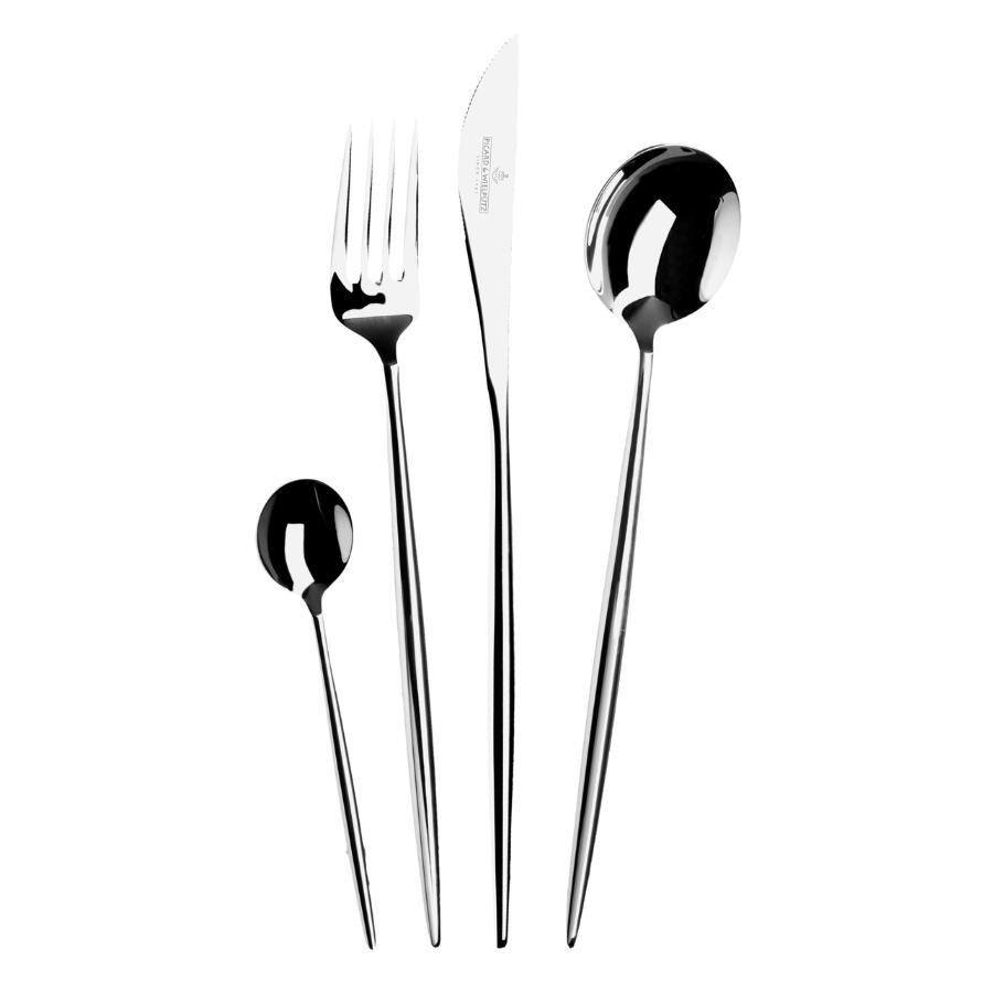 LOTUS Set tacamuri inox 18/10 - 6 persoane (24 piese) - 1 | YEO