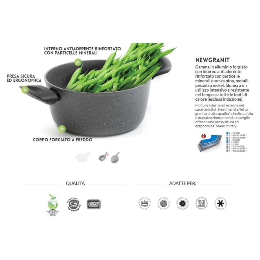 NEW GRANIT Oala cu capac 24 cm - 4 | YEO