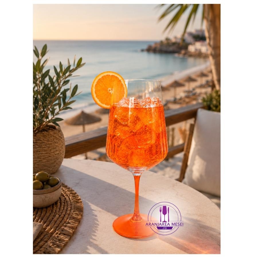 PADOVA Set 4 pahare sticla cristalina Bohemia Italian Spritz 450 ml