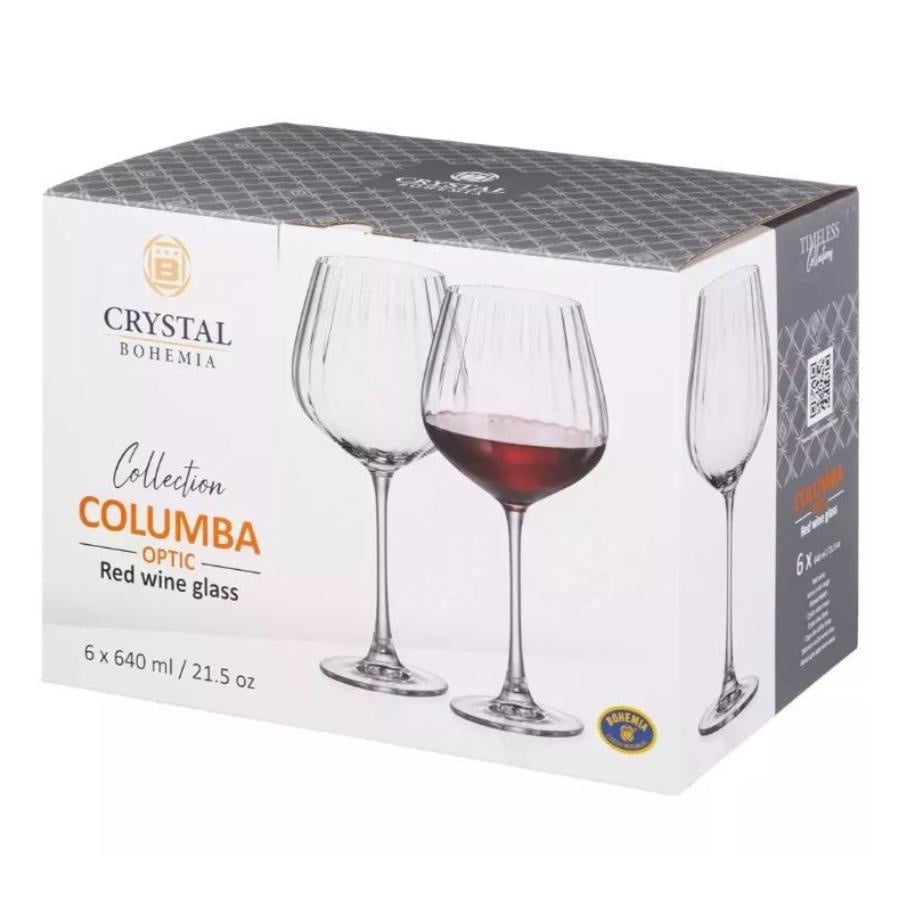 COLUMBA OPTIC Set 6 pahare sticla cristalina vin/gin 640 ml - 2 | YEO