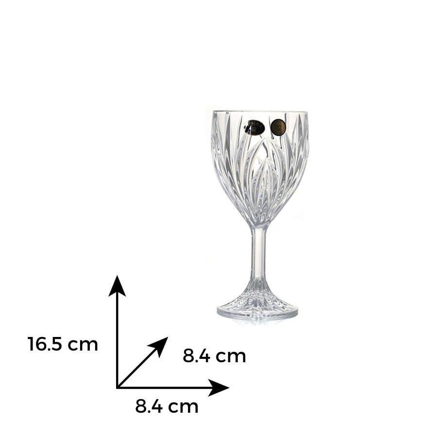 ELISE Set 6 pahare cristal Bohemia vin rosu 220 ml - 2 | YEO