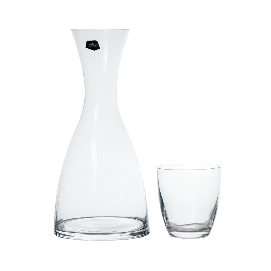 KATE Set 4 pahare si decantor sticla cristalina limonada (300 ml + 1200 ml) - 2 | YEO