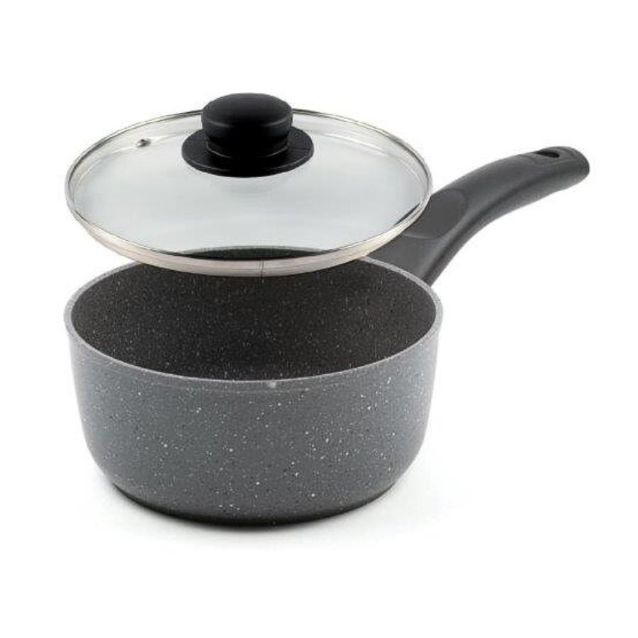 NEW GRANIT Caserola cu maner si capac 16 cm