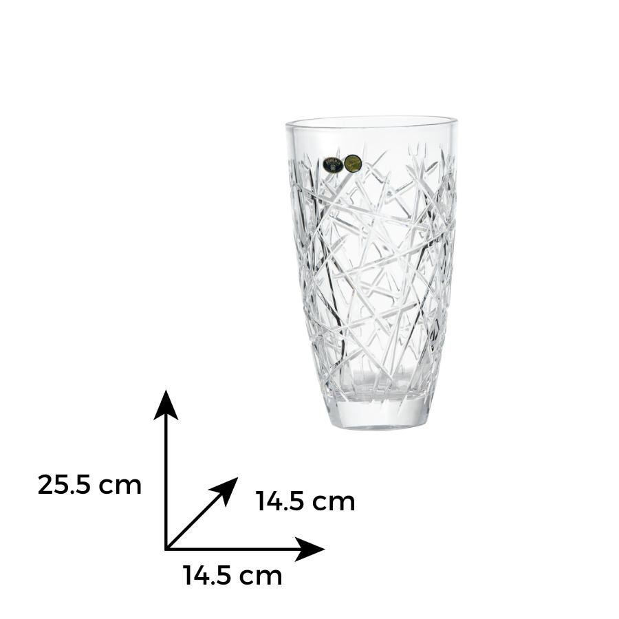 Vaza cristal Bohemia dreapta 25.5 cm - 1 | YEO