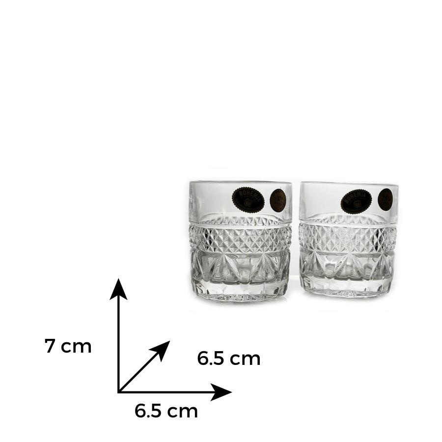 ANGELA/MADISON Set 6 pahare cristal Bohemia whisky 140 ml - 2 | YEO