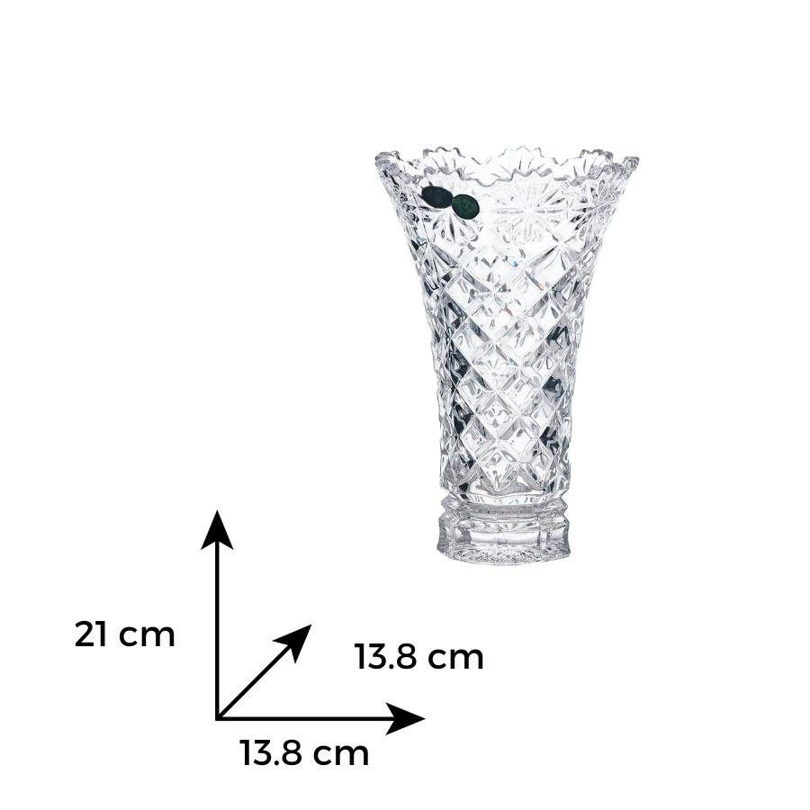 DAISY Vaza cristal Bohemia 20.5 cm - 3 | YEO
