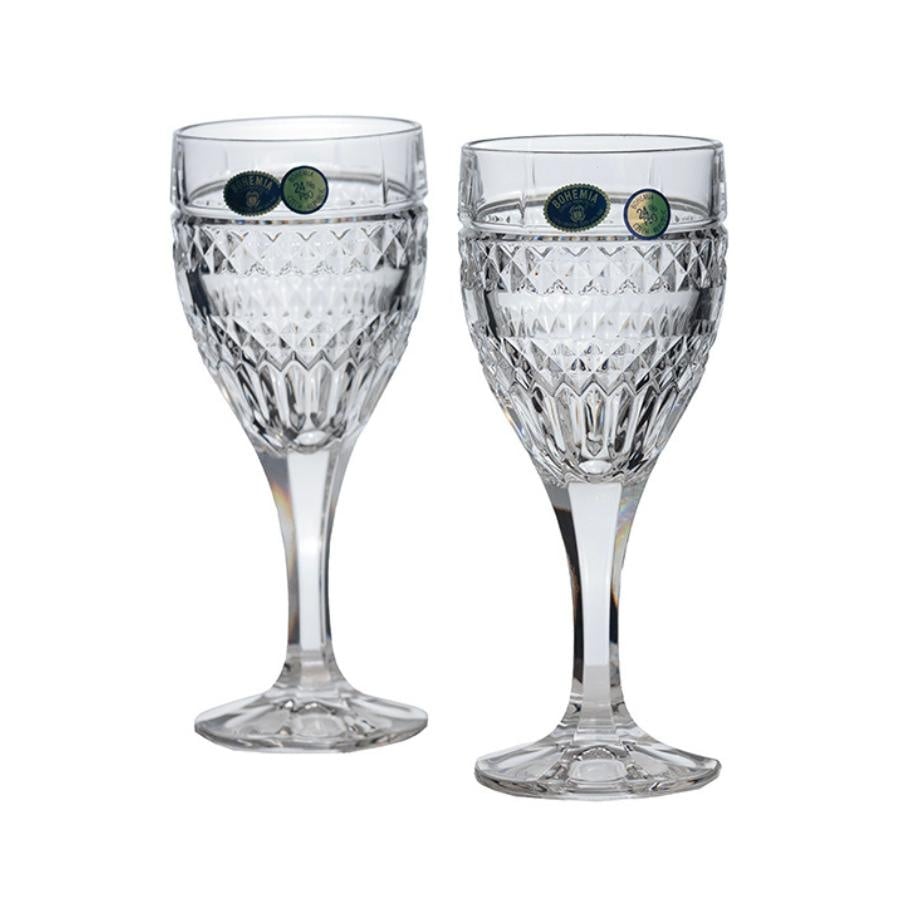 DIANA Set 6 pahare cristal Bohemia vin rosu 240 ml - 1 | YEO