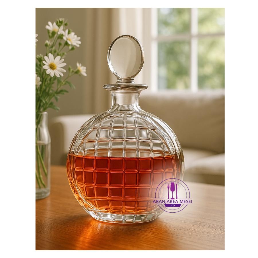 MAGNIFIER Decantor cristal Bohemia sherry / tuica 650 ml