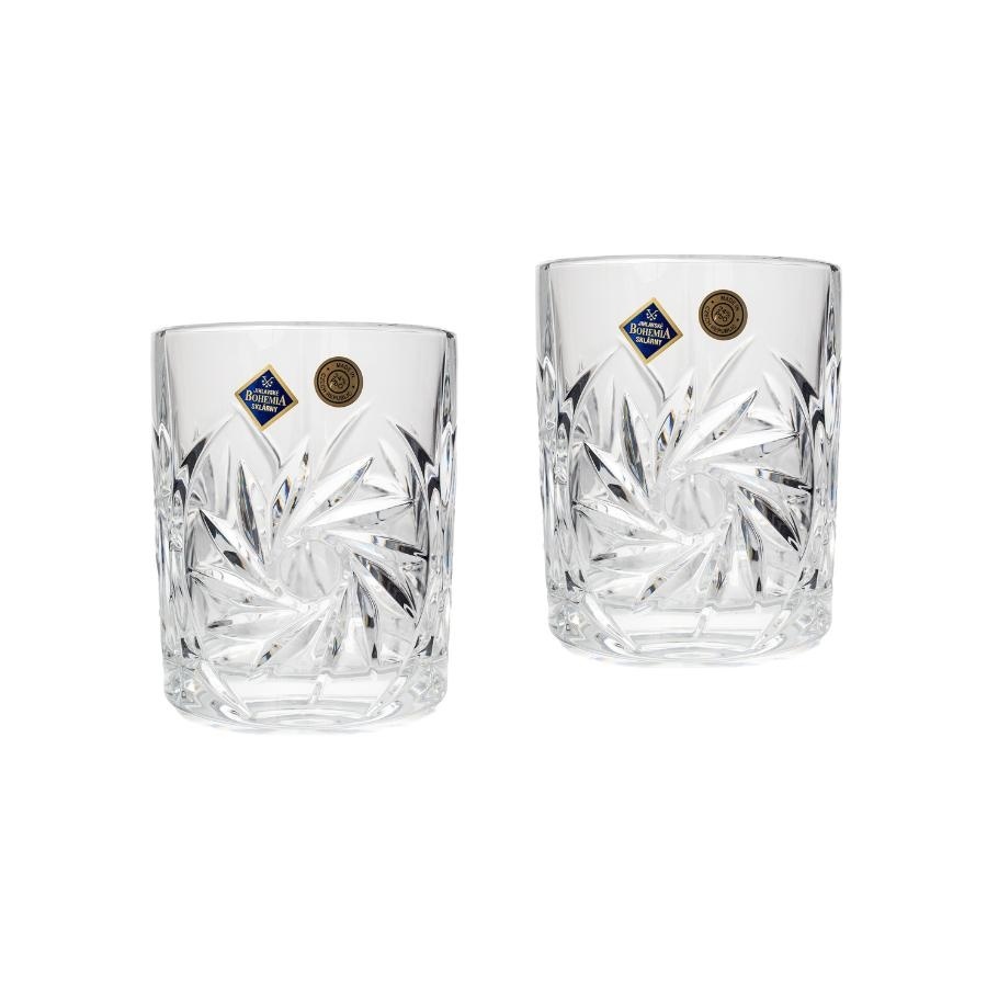 PINWHEEL Set 6 pahare cristal Bohemia whisky 360 ml - 1 | YEO