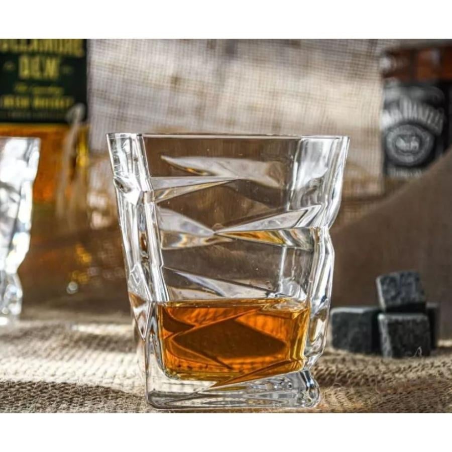 ZIG ZAG Set 6 pahare cristal Bohemia whisky 300 ml - 4 | YEO